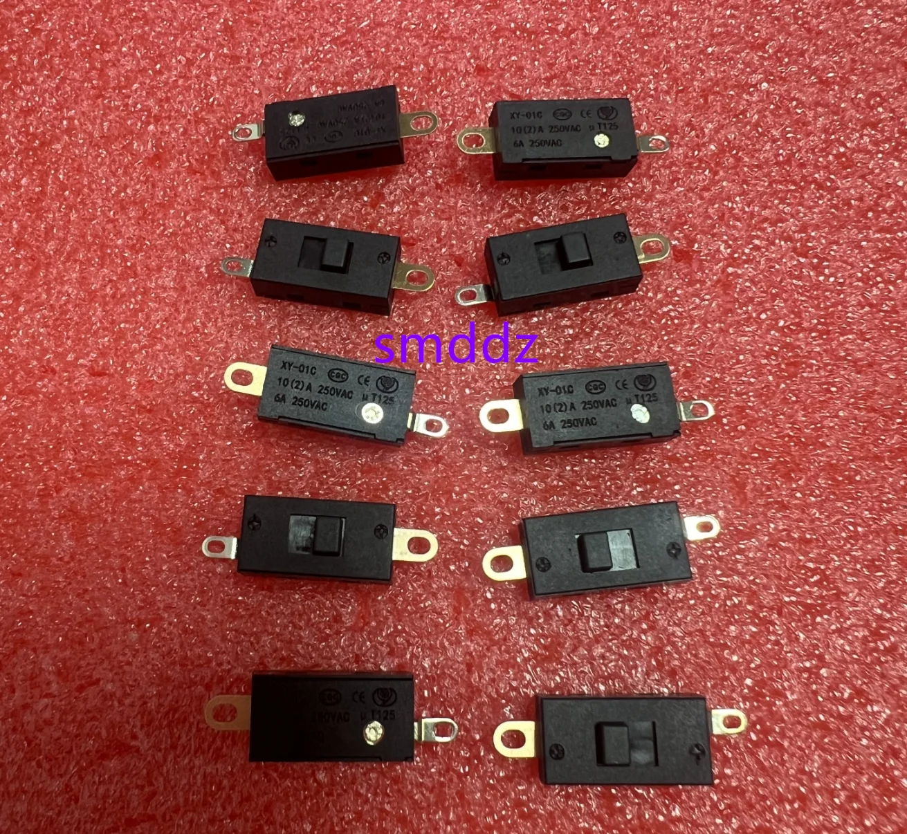 10pcs / High Current Toggle Switch XY-01C (First Gear, 2 Pins) Household Appliance Switch Accessories