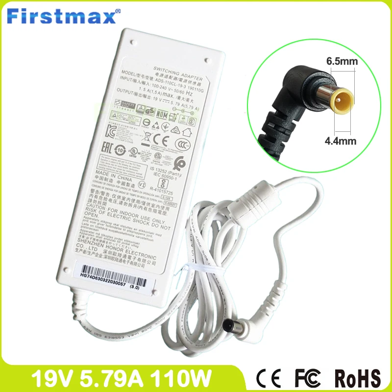 110W Power Supply 19V 5.79A for LG 22V270 22V280 23V545 24V360 24V550 24V570 27V745 27V750 29V950 V220 V320 V720 AIO AC Adapter