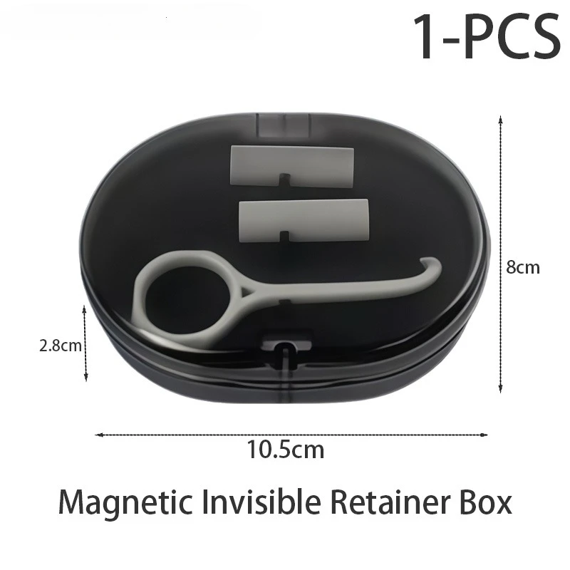 1Pcs Clear Aligner Case Double-Layer Denture Storage Case Portable Orthodontic Appliance Orthodontic Retainer