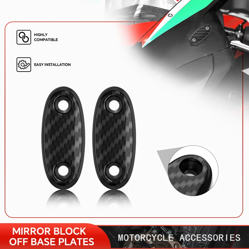 

Motorcycle Carbon Fiber Mirror Hole Cover For GPR250R GPR150 2021-2025 2026 Windscreen Driven Mirror gpr150 250r Accessories