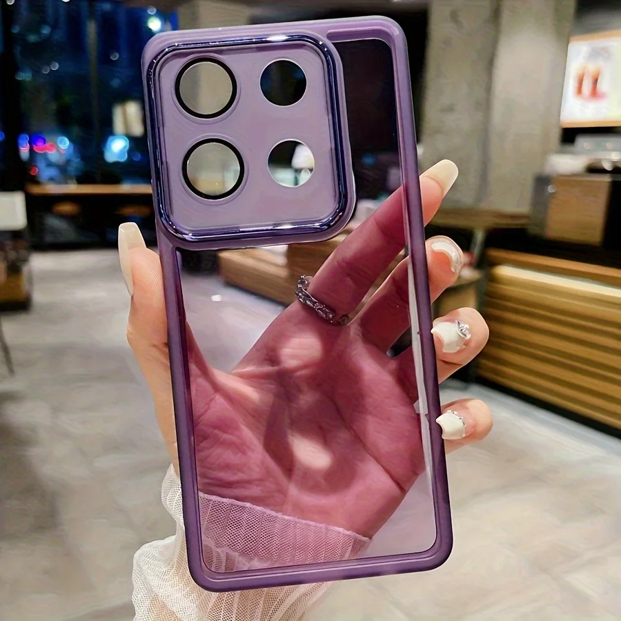 

For Motorola Moto G85, G05, G15, G75 5G Edge 60 Fusion Pro Case Simple Transparent Silicone TPU Anti-drop Bumper Funda