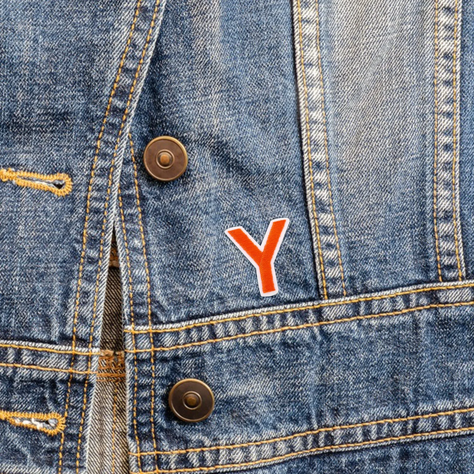 

72Pcs Versatile Orange Embroidered Letters and Numbers Patches Iron on A-Z 0-9 for Clothing Hats Bags Jeans Jackets DIY Sew on