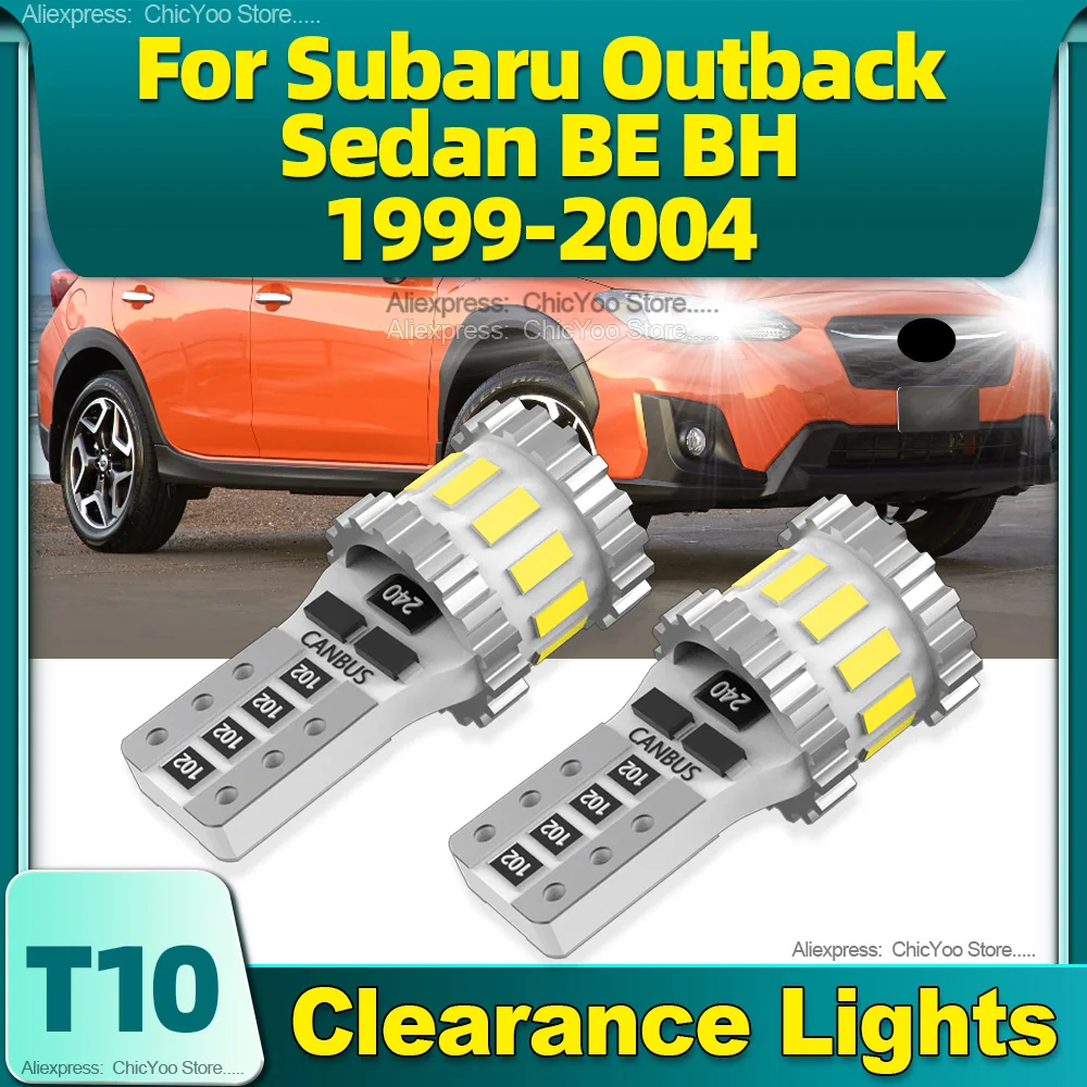 

2Pcs T10 LED Bulb W5W CANBUS Lamp 6000K Clearance Lights For Subaru Outback Sedan BE BH 1999 2000 2001 2002 2003 2004