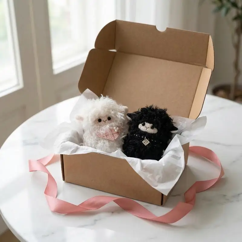 

Plush Sheep Doll Keychain Cute Cartoon Stuffed Animal Bag Pendant for Kids Girls Soft Toy Accessory for Backpacks and Purses