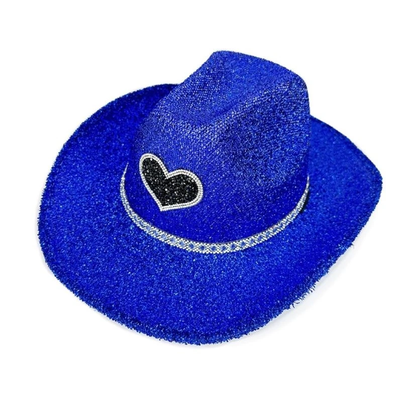 652f modische funkelnde glitzernde Pulver -Top -Kappen für Frauenabendpartykleidung