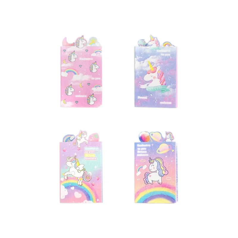 Nieuwe Dromerige Eenhoorn N Times Stickers Leuke Student Gemak Stickers Hand Account Stickers Sticky Notes Memo Pad