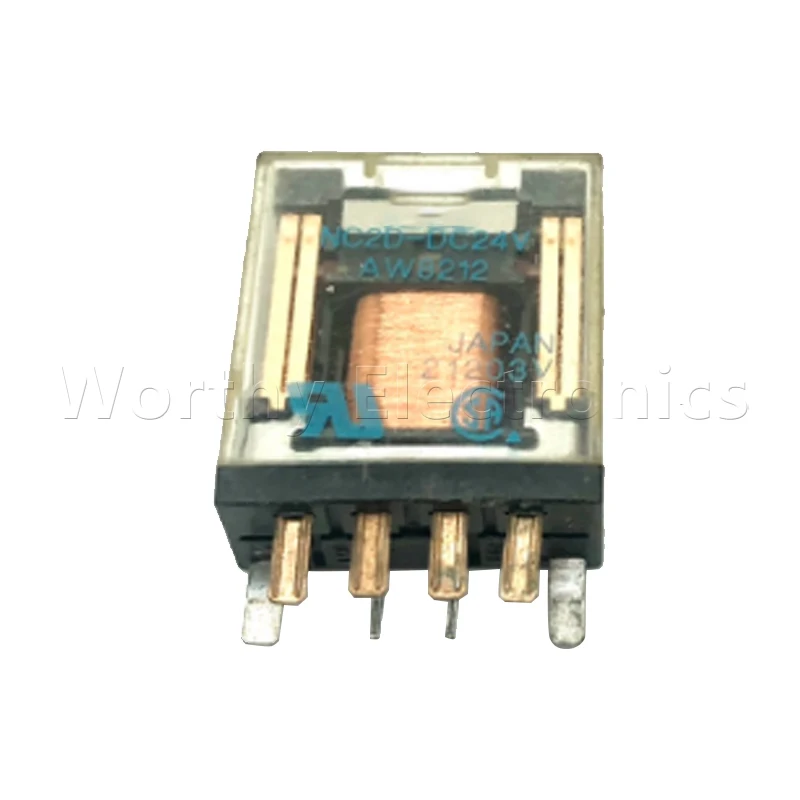 

Free shipping 10pcs/lot relay 24VDC 8/14PIN NC2D-DC24V NC4D-DC24V