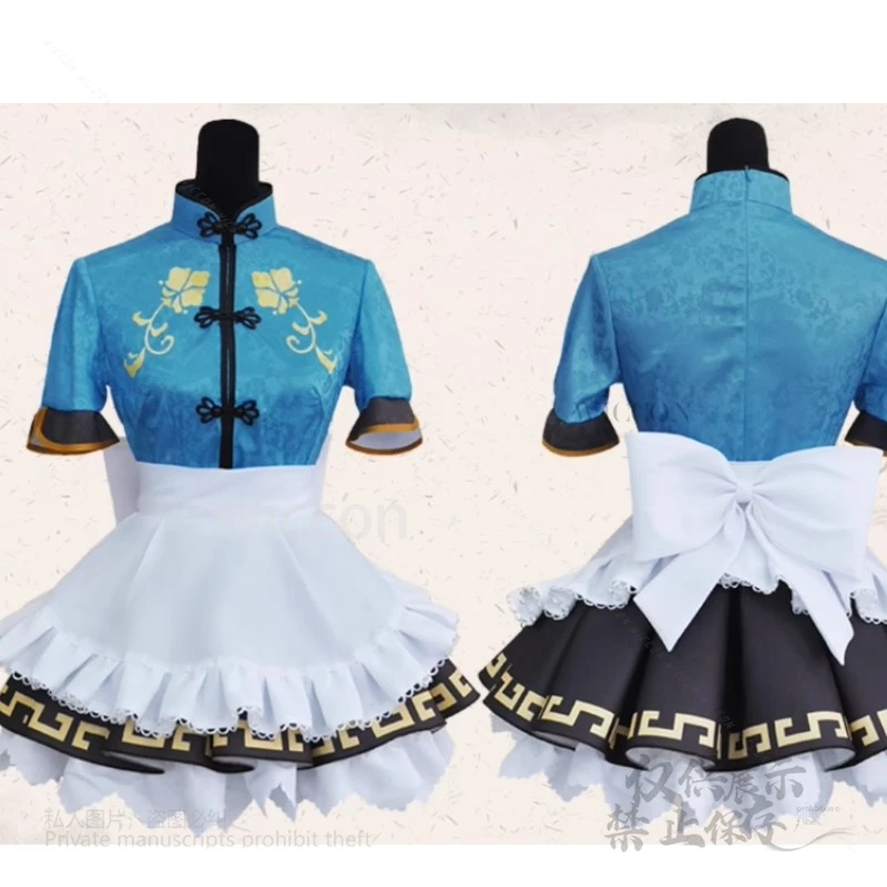 Awaken สมาชิก Ohara Mari Sakurauchi คอสเพลย์เครื่องแต่งกาย Sunshine Aqours Qipao แม่บ้านจีน Lolita ชุดอะนิเมะ Love live Cheongsam