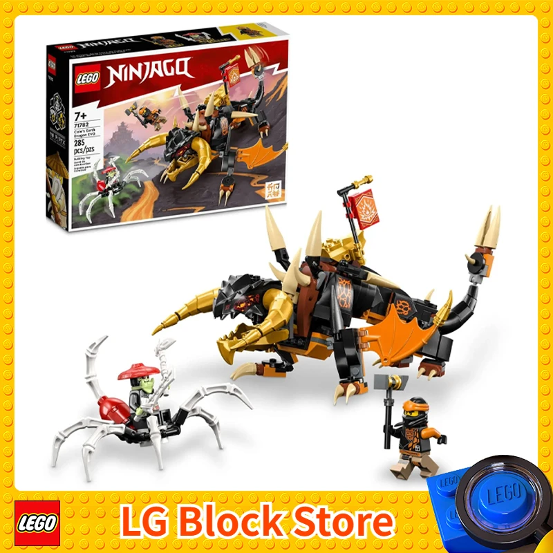 

LEGO NINJAGO Cole’s Earth Dragon EVO 71782 Upgradable Action Figure Toy with Battle Scorpion Creature and 2 Minifigures Ages 7+