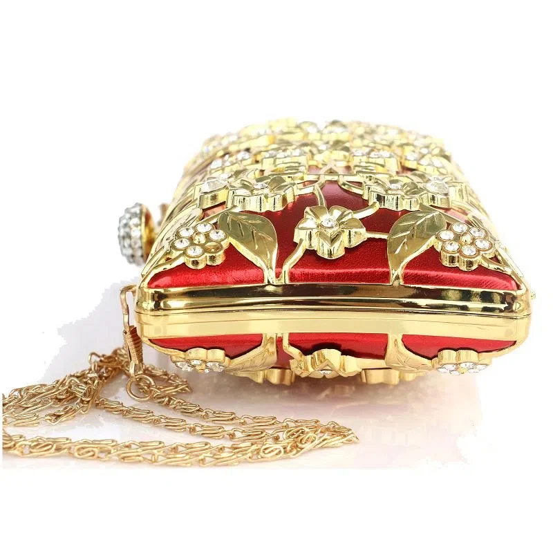 Metal hollowed-out fashion bag clutch bag dinner dress female bag party bag Qipao bag