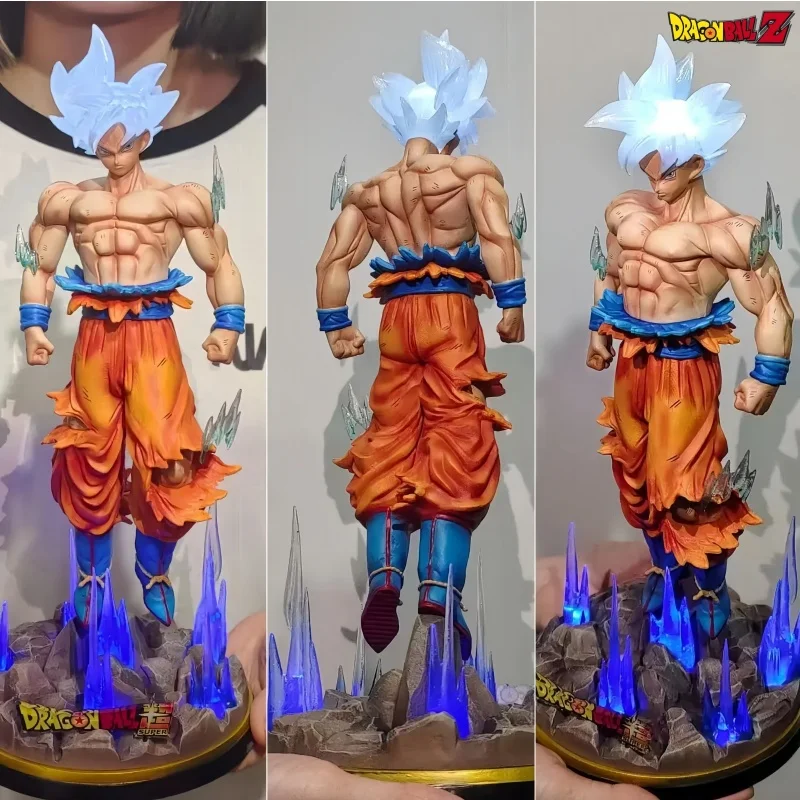 

32cm Dragon Ball Z Ultra Instinct Goku Figure Gk Anime Figure Large Luminous PVC Collectible Model Statue Doll Gifts Toy