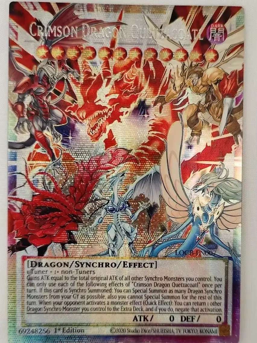yugioh ocg cards not in tcg Yu-Gi-Oh OCG/TCG Crimson Dragon Quetzacoatl PSER GMR OOF UTR Children's  Hobby Toy Collectible Card（Not Original）