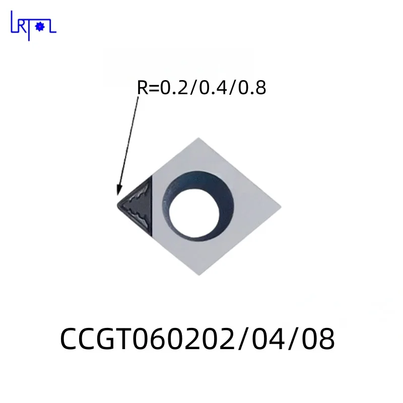 

PCD Insert CCGT060202 CCGT060204 CCGT060208 Chip Breaking Turning Tool for Copper Aluminum Magnesium Fibre Glass Plastic