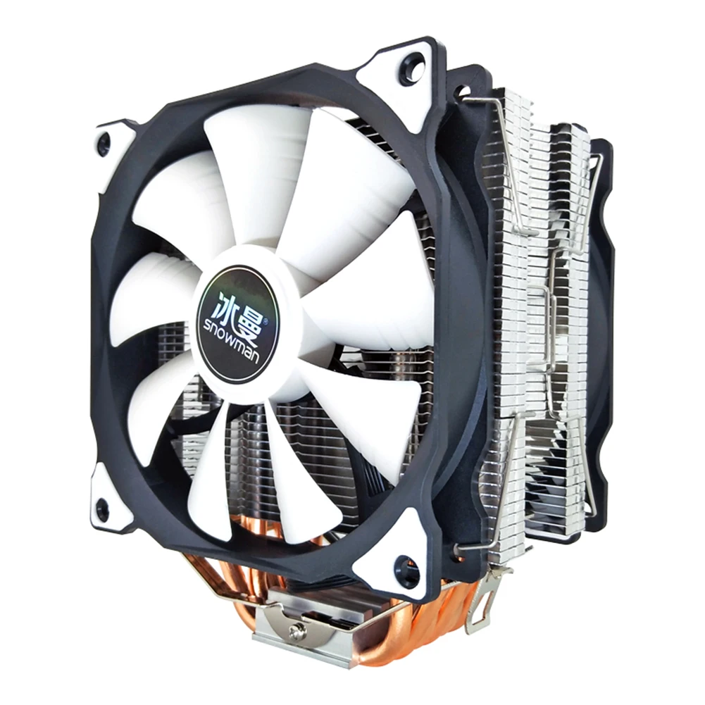 CPU Cooler 6 Heat Pipes 120mm 4 Pin PWM RGB  CPU Cooling Fan PC Quiet for Intel LGA 1200 1150 1151 1155 2011 AMD AM4 AM3