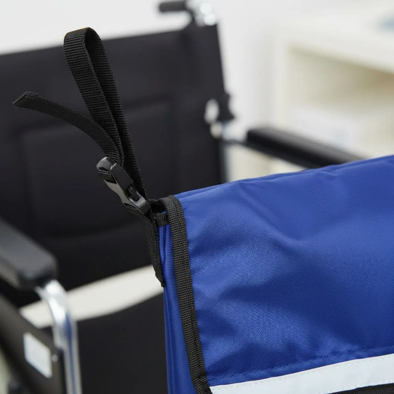 Wheelchair Storage Bag Oxford Textile Wheelchair Back Pouch Mobility Aid Storage Bag Adjustable Straps Mobility Aid Accessory