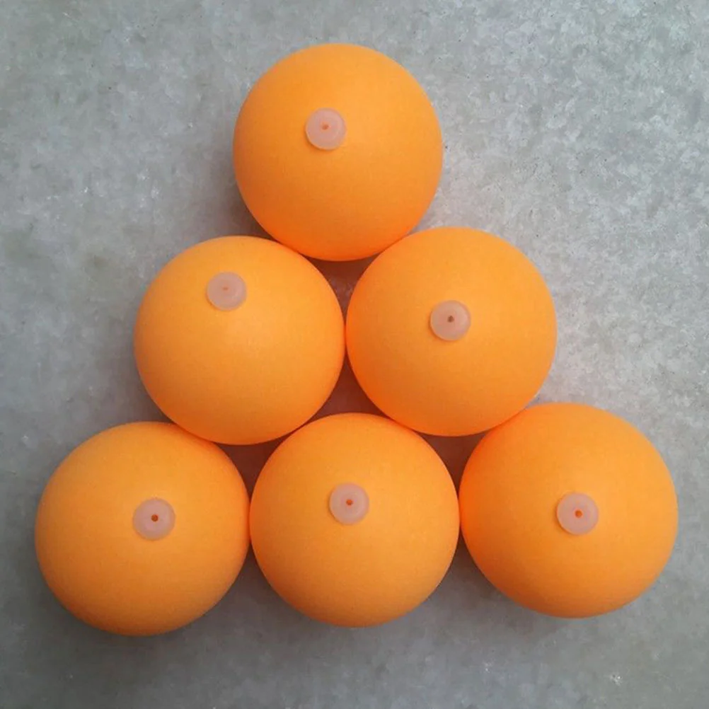 30 Uds pelotas de entrenamiento de tenis de mesa 27mm plástico ABS aerodinámico agujeros de perforación estabilidad de silicona entrenamiento de Control mejorado