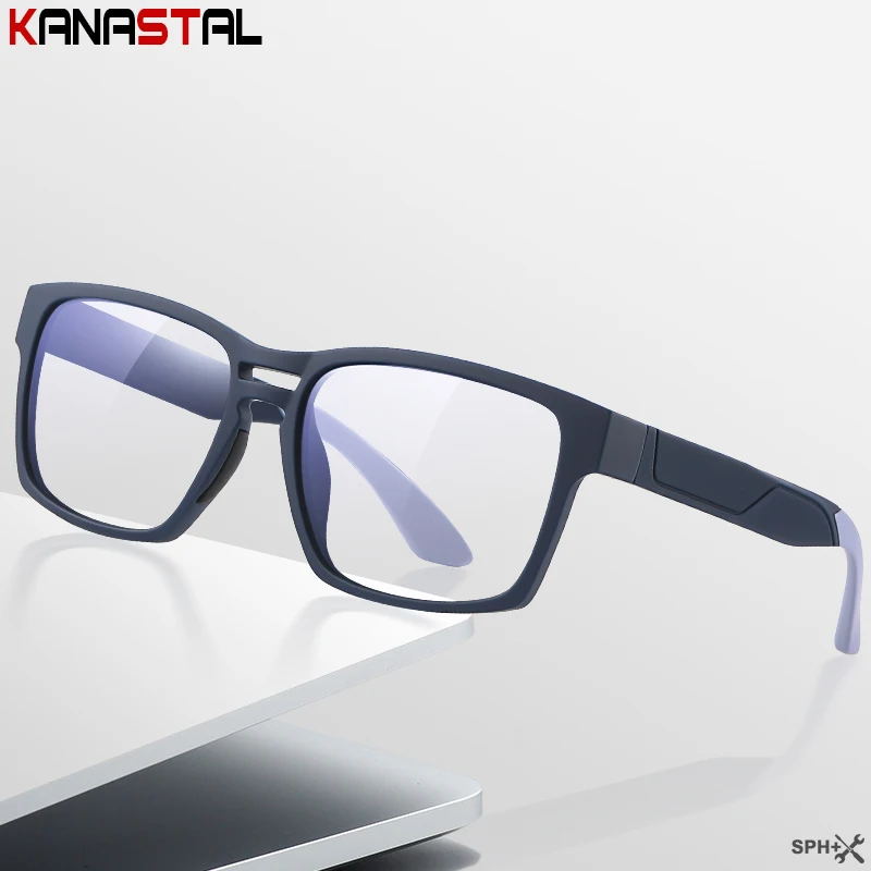 

Men Reading Glasses Prescription Optical Lenses Myopia Eyewear Women Blue Light Blocking Computer TR90 Square Eyeglasses Frame