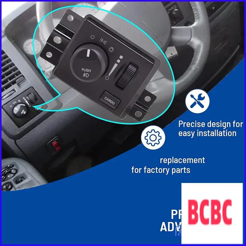 

BB-1 Piece 56049637AC Headlight Switch Indicator Switch Fog Light Switch Replacement Parts Accessories For Dodge Dakota 05-11