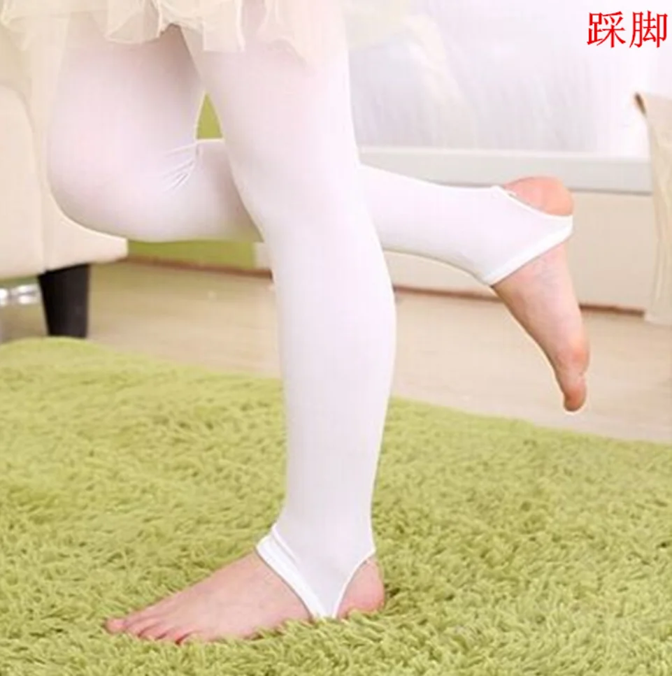 Girl Fashion Ballet Dance Pants Children A Thin Section Casual Velvet Leggings Baby Step Foot Pants For 3-12Y Student Solid Kids