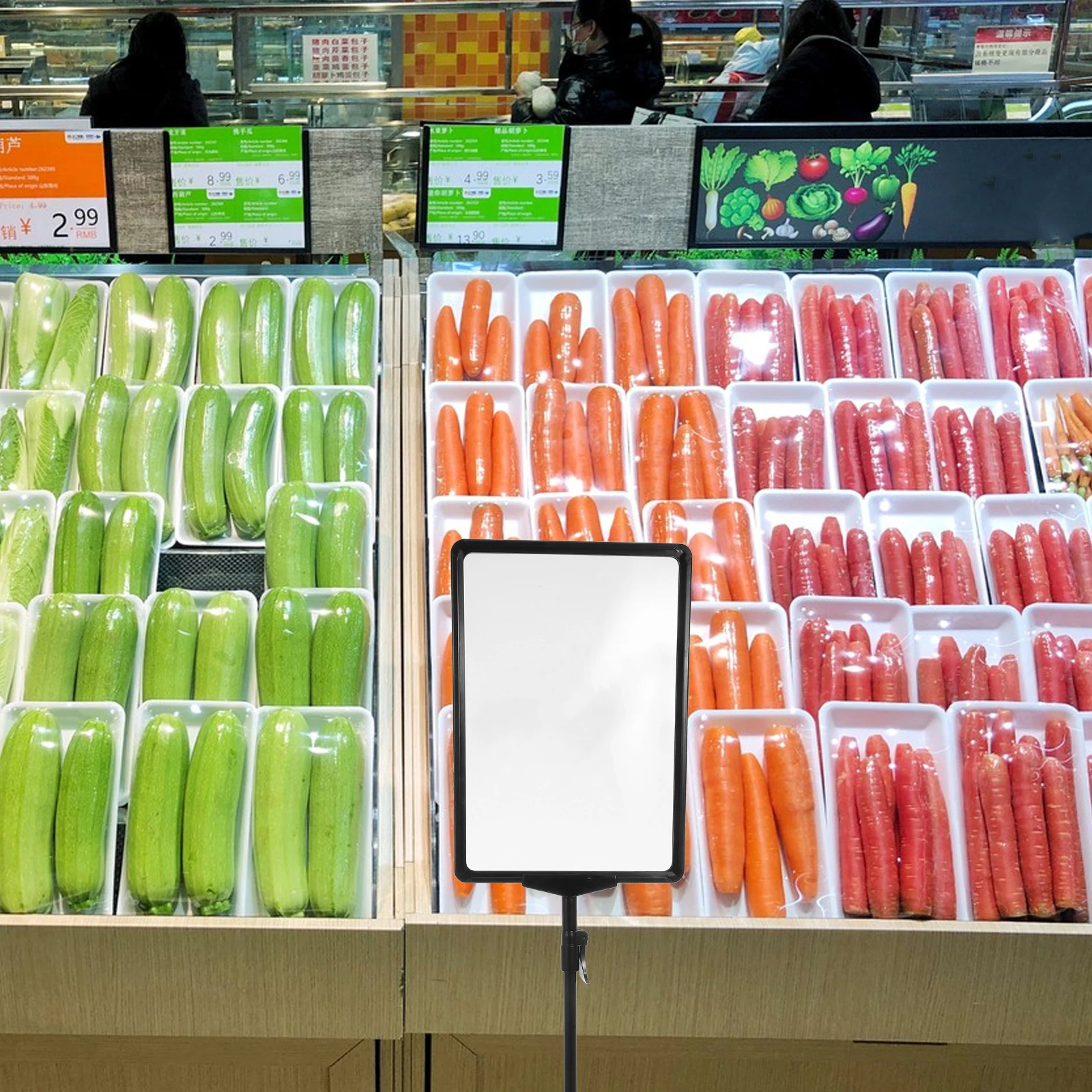 Adjustable Poster Heavy Duty Floor For Advertising A4 Display Sign Holder Stand Plastic Multifunctional Easy