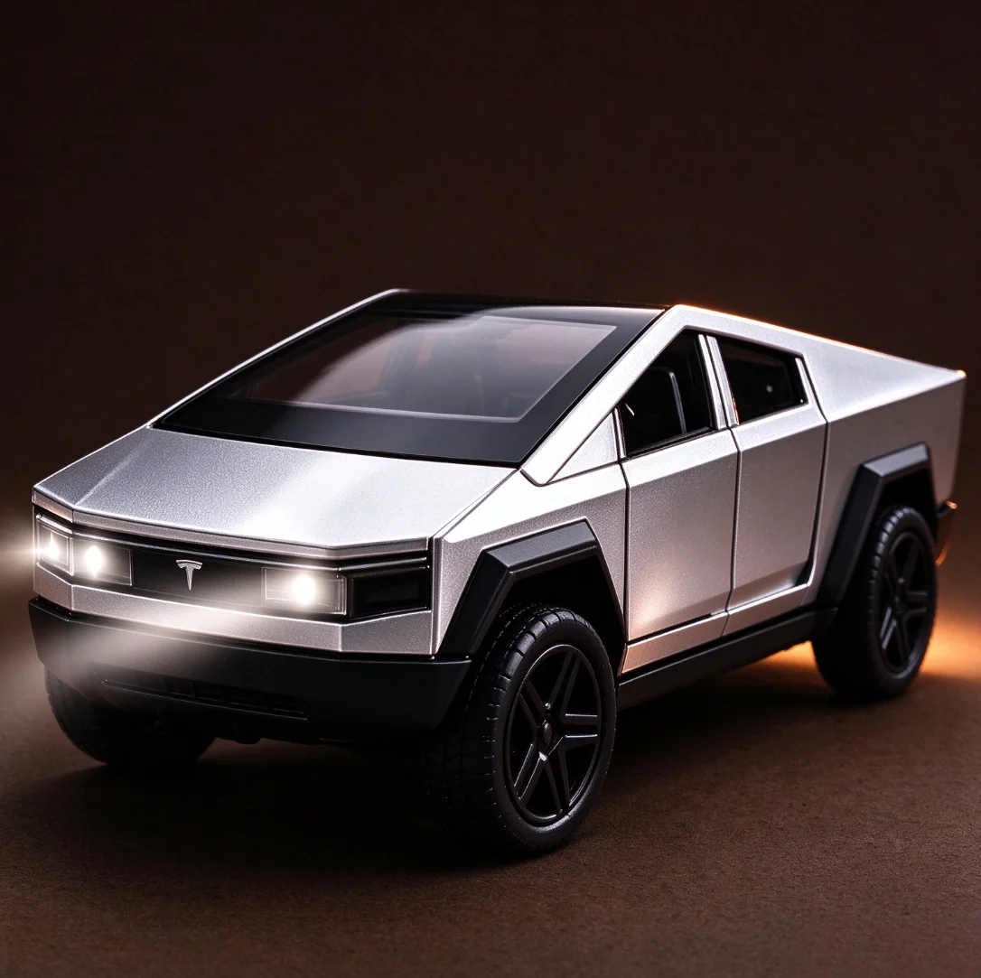 1:36Scale Collection Truck Alloy Pickup Diecast Openable Doors Simulation Vehicle Model Hobby Display Car Ornament Christma Gift