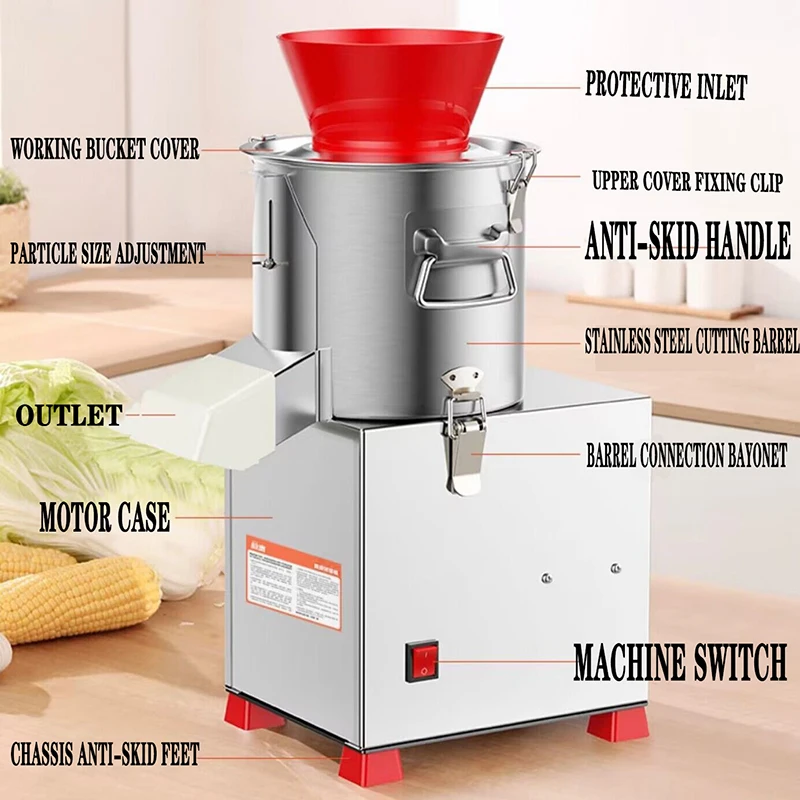 Commercial Electric Meat Grinder Multifunction Vegetable Cutter Machine Vegetable Chopping Machine Dumpling Stuffing Machines