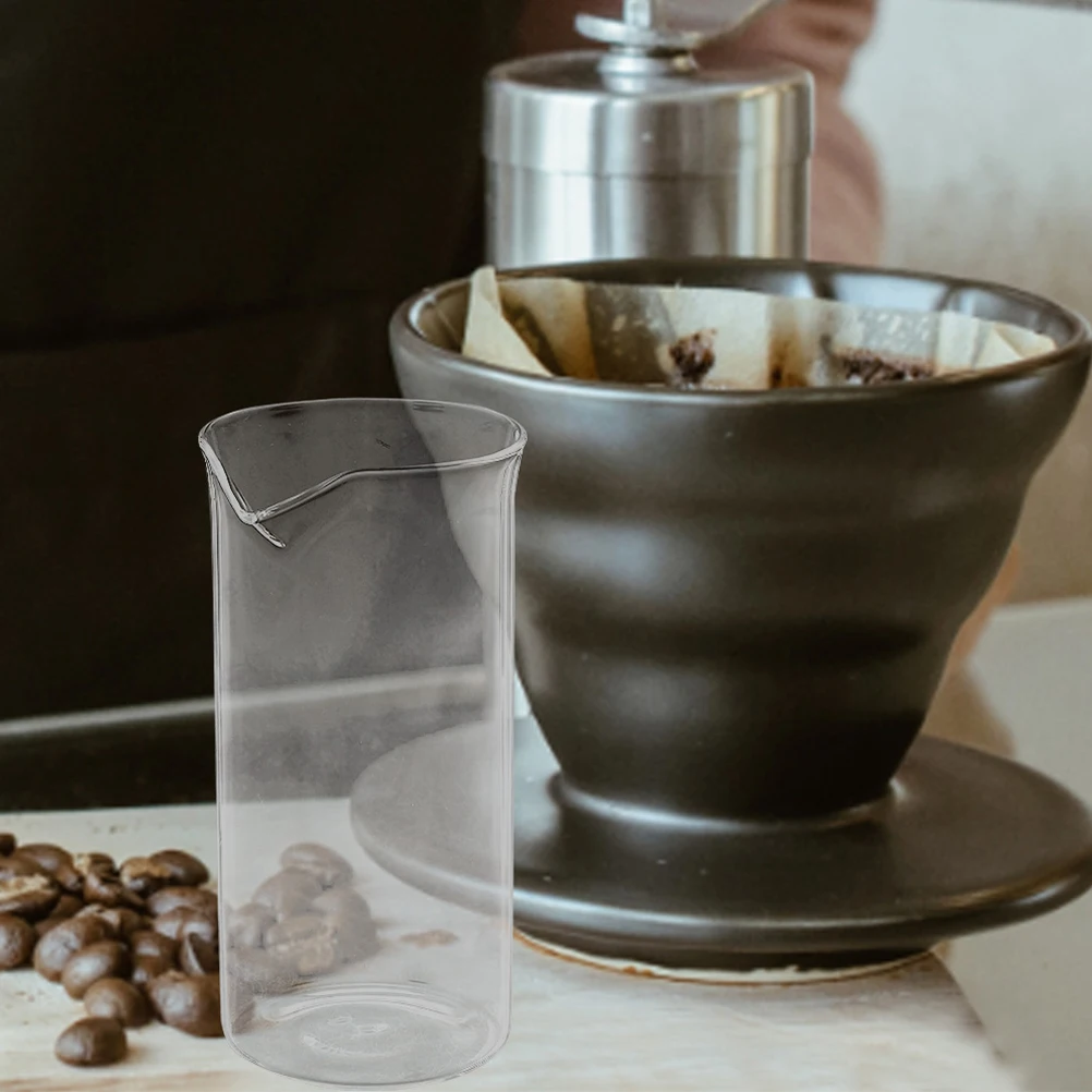 

Easy Clean Glass Coffee Press Cup Replacement Sturdy Antislip Design for Tea Brewing Kitchen Office Filter Coffee Maker