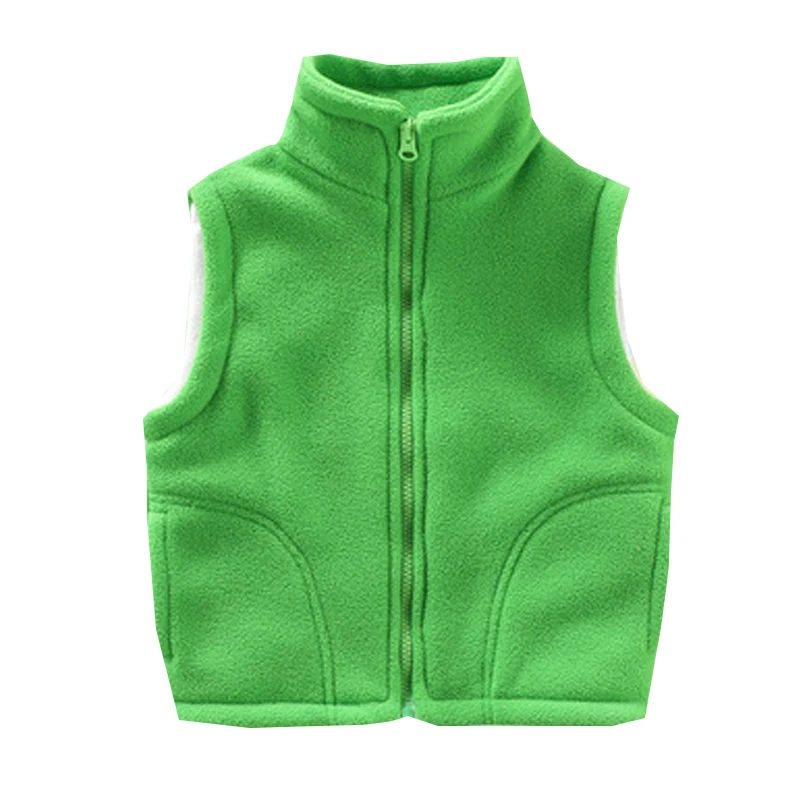 Children\'s Vest for Boy Teenager Outerwear Waistcoats Sleeveless Jackets Girl Polar Fleece Baby Kids Vest Warm Winter Clothes