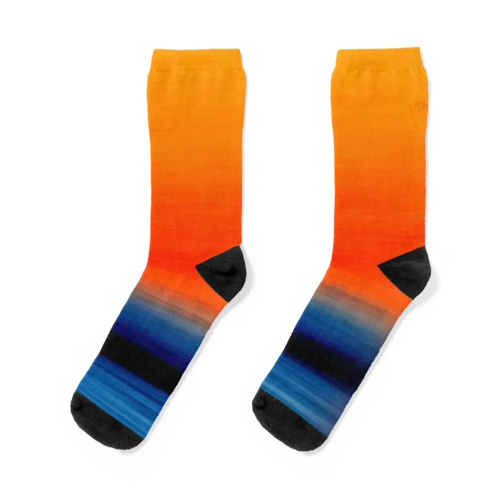 

Rothko Rust and Blue HD Mark Rothko Orange Painting Socks custom sports compression Male Socks Women's