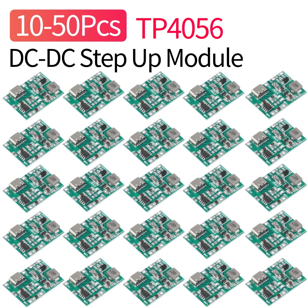 TP4056 Boost Modul DC4,3-27 V Einstellbare Lade Step Up Boost Modul Lithium Li-Ion 18650 Batterie Ladegerät Bord DIY Kit Teile