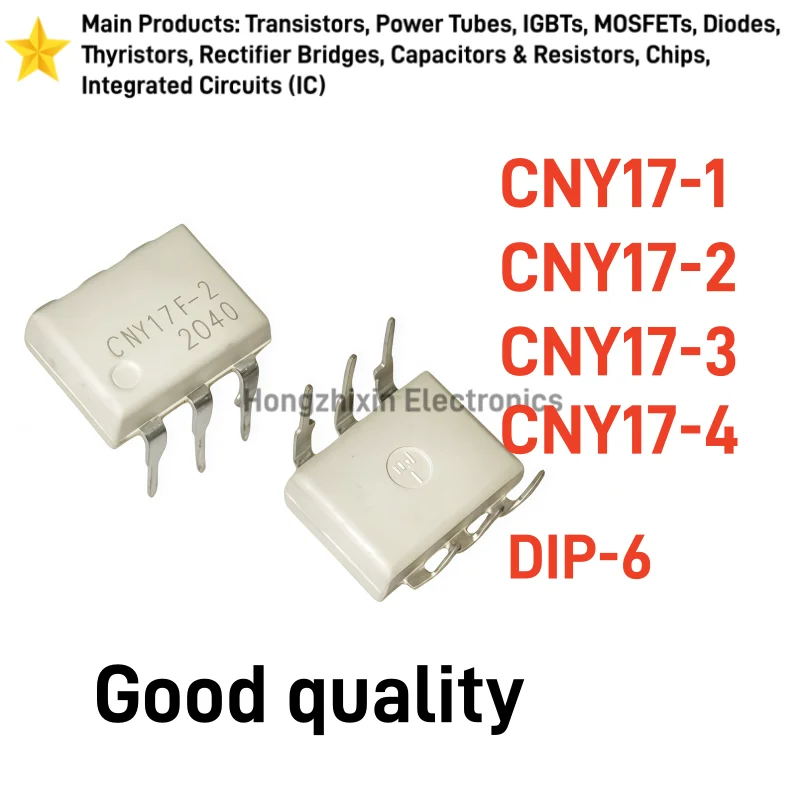 CNY17-1 CNY17-2 10PCS NEW White CNY17-3 CNY17-4 DIP-6 Direct insertion optocoupler