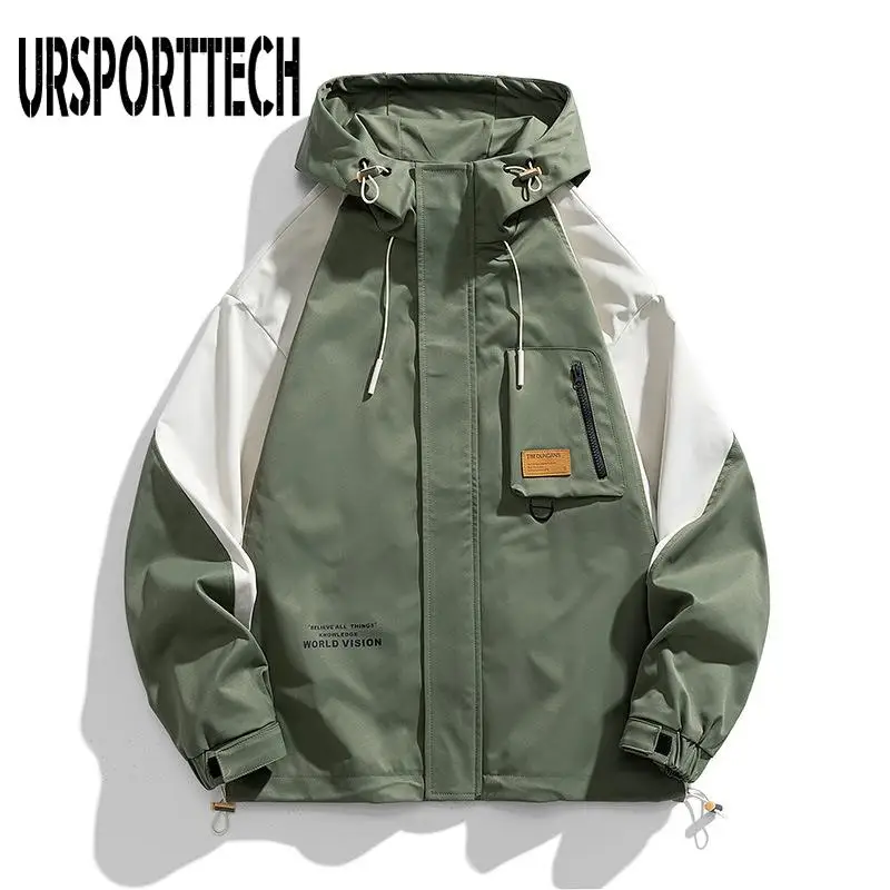 

Fashion Jacket Coats Men Hooded Outdoor Outwears Jackets Coats Male Windbreaker Cargo Jackets Coats Men Overcoat Oversized 9XL