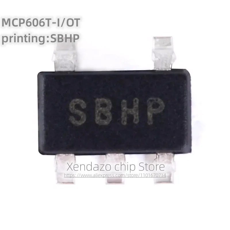 10pcs/lot MCP606T-I/OT printing SBHP SOT-23-5 package Original genuine Operational amplifier chip