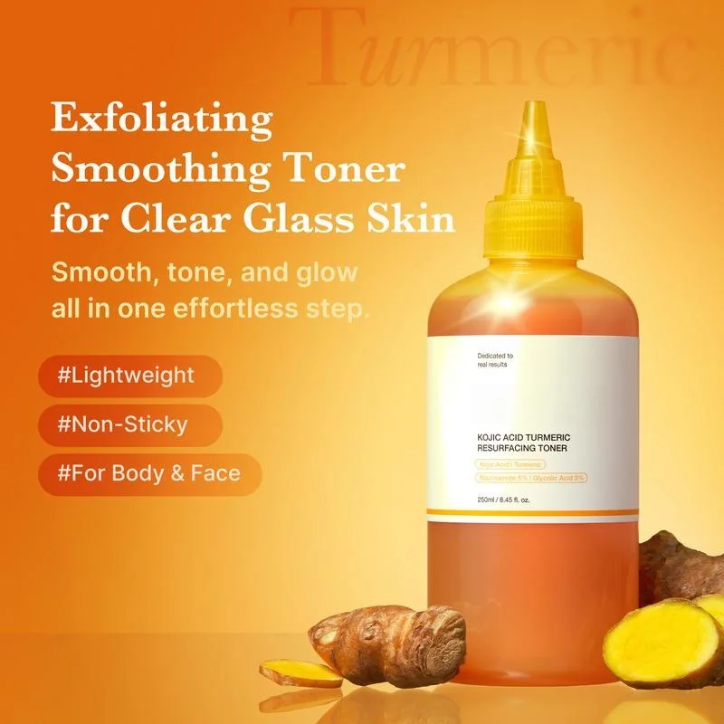 

Тоник для лица с куркумой и койевой кислотой, увлажняющий и разглаживающий