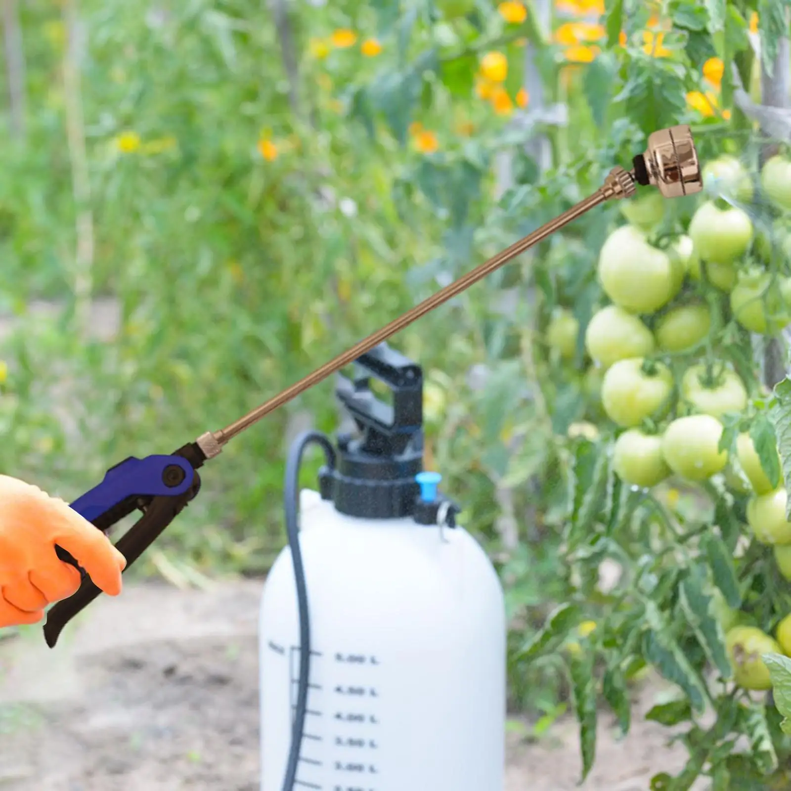 

Long Hose Nozzle Sprayer Wand Yard Garden Hose Wand Watering Wands 360 Rotating for Wash Car Cleaning Vegetables Hanging Baskets