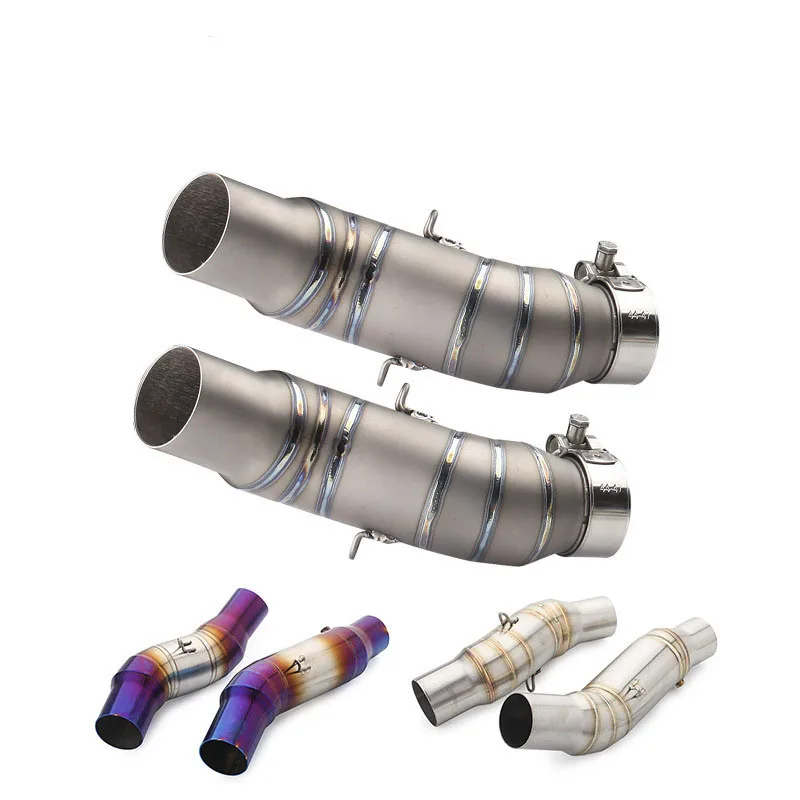 

For Kawasaki Z1000 Z1000SX 2010-2020 Ninja 1000 Escape Motorcycle Exhaust System Middie Link Pipe Titanium Muffler 51MM Slip-On