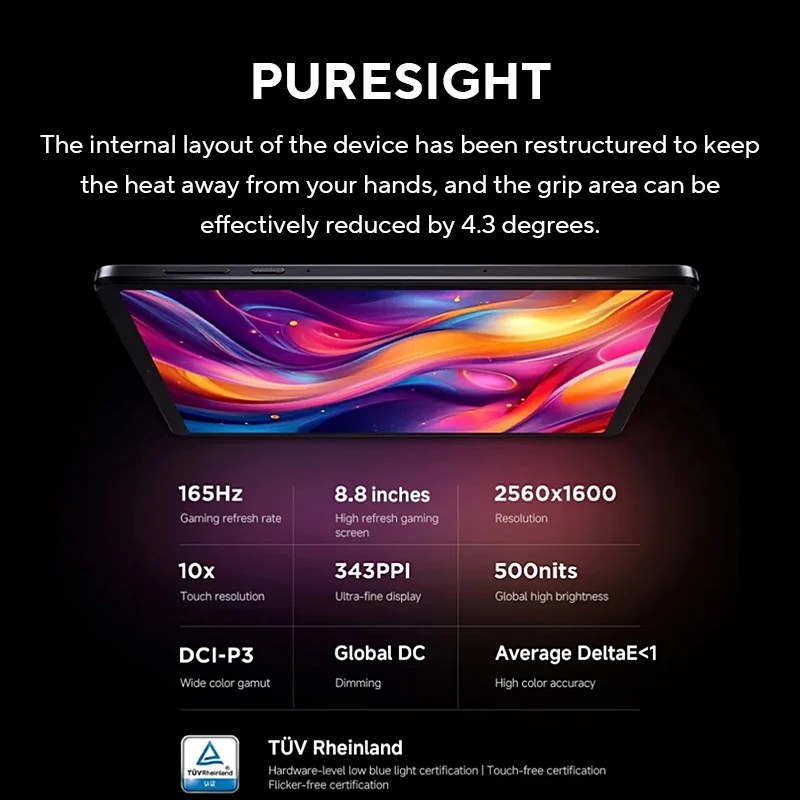 Lenovo LEGION Y700 2025 Tablet Snapdragon 8 Gen 3 Octa Core 8.8 Inch 165Hz Display Android 6550mAh image 4