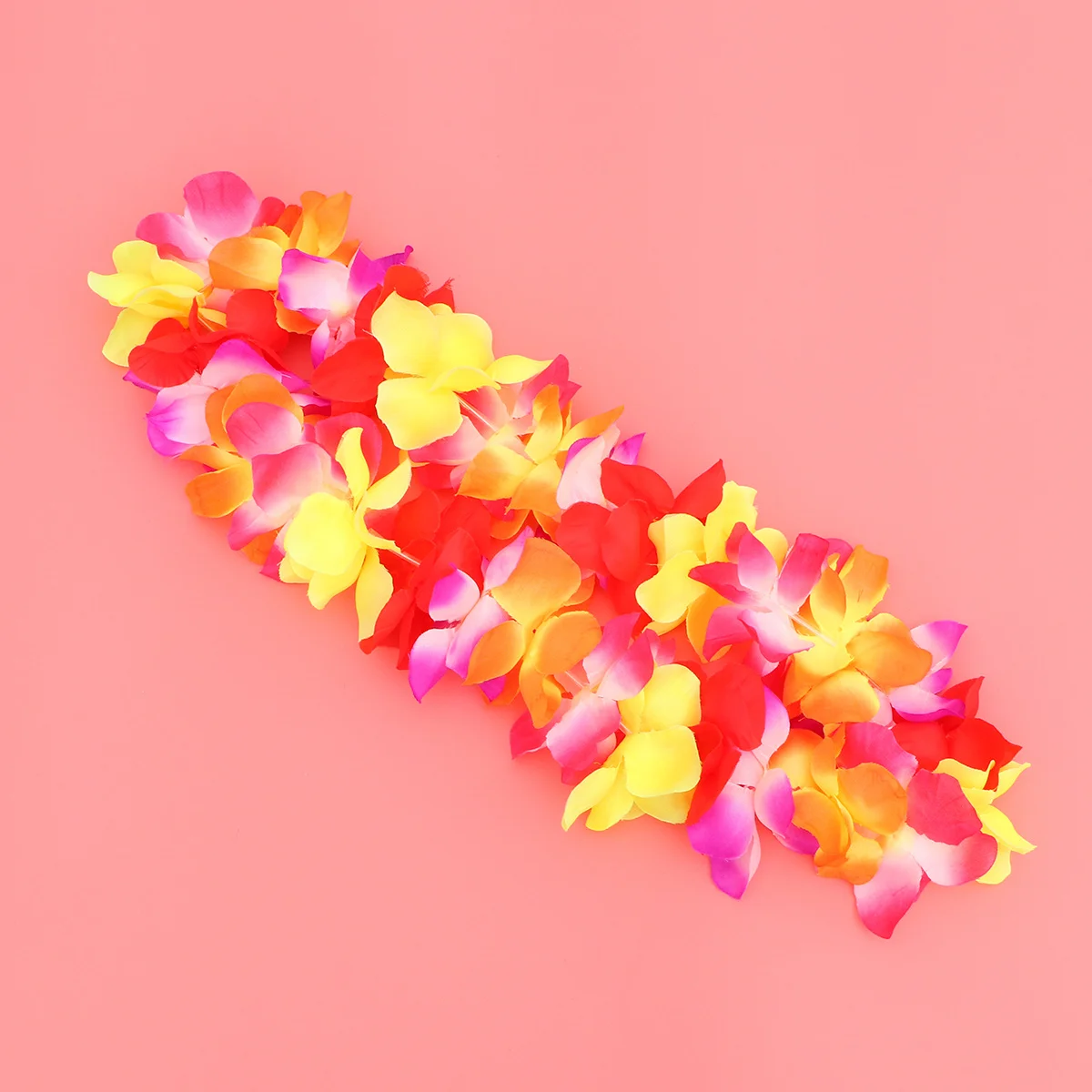 

4Pcs Artificial Flower Garland Set Hawaii Style Headpiece Necklace Bracelet for Festival Tropical Party Wall Decor Bright Design