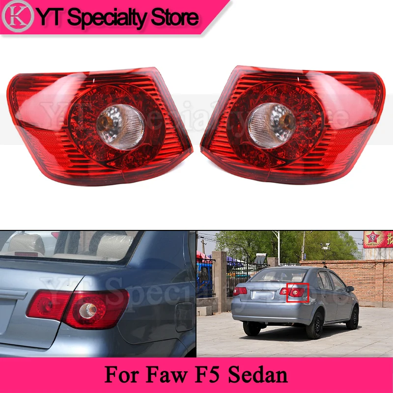 

Kamshing 1pair Rear Bumper Taillight For Faw F5 Sedan Outer Taillamp Rear Stop Light Brake Lamp Signal Light