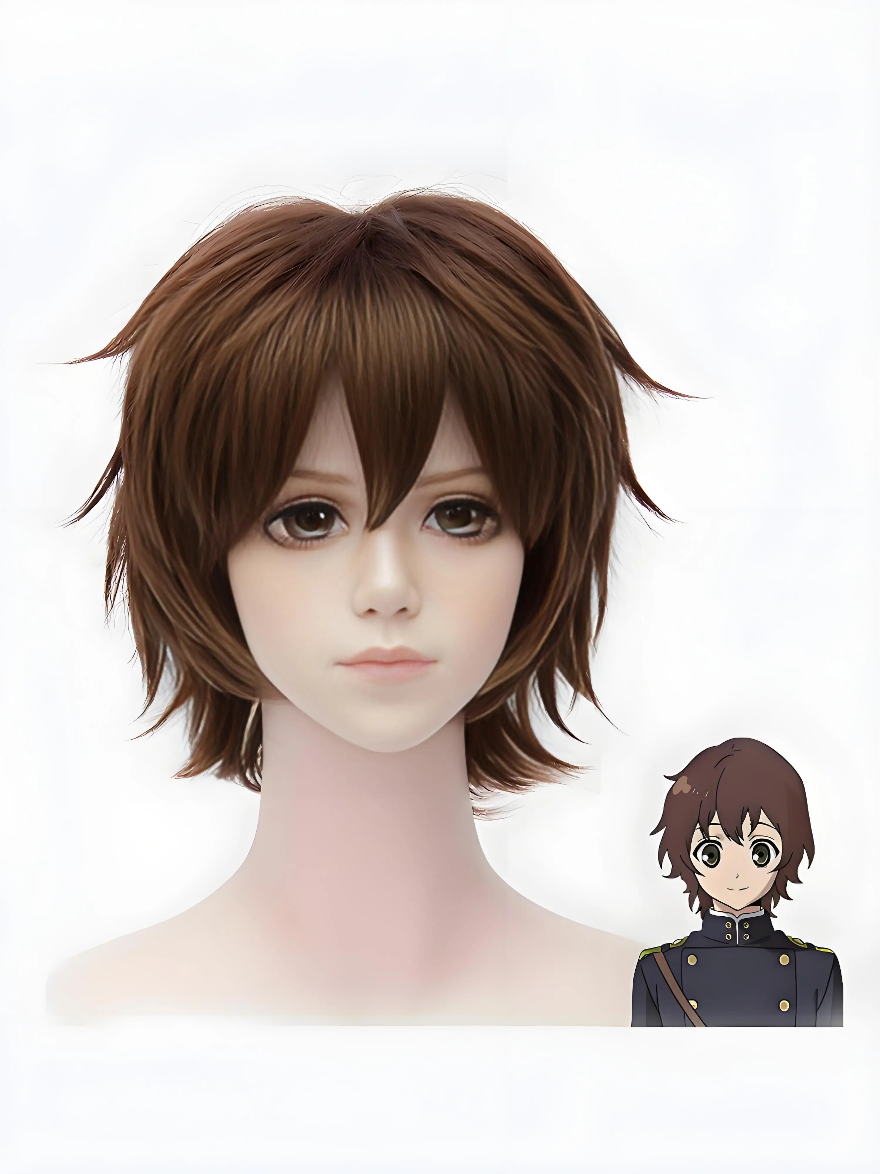 Heat Resistant fiber Anime Cos wigs Cosplay Wig for Seraph of the End Yoichi Saotome 3