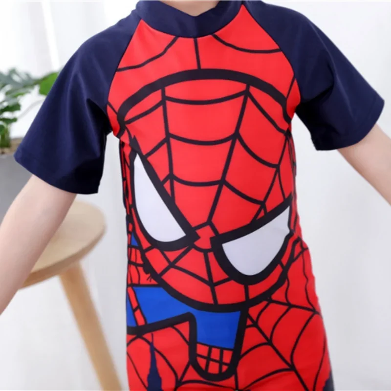 Cosplay Spider-Man Swimwear Boy Cool Cartoon Print Swimsuit Children One Piece Bathing Suit Beachwear Baby Toddler Swimming Suit