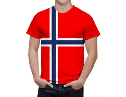 Hipster Men T-shirt Norway Flag 3D Printed Harajuku Short Sleeve T Shirts Unisex Casual Tops