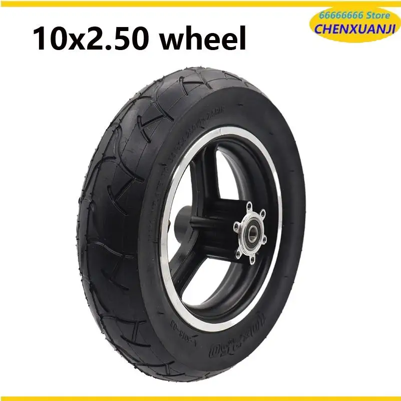 10x2.50 10 Inch Aluminum Alloy Wheels 10mm and Explosion-Proof Tyres for Electric Scooter Balancing Vehicle