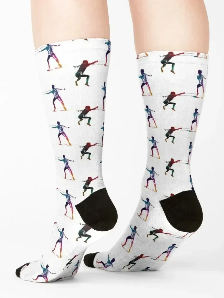 fencing sport art #fencing #sport Socks shoes christmas gifts Stockings compression snow Men Socks Luxury Brand Women's