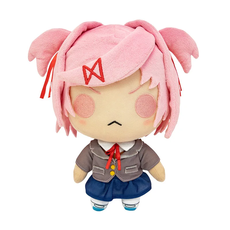 New Doki Doki Liberty Club Plush Natsuki Plushies Sayori Yuri Anime Stuffed Dolls Cotton Peripherial Collectibles Toy Gift