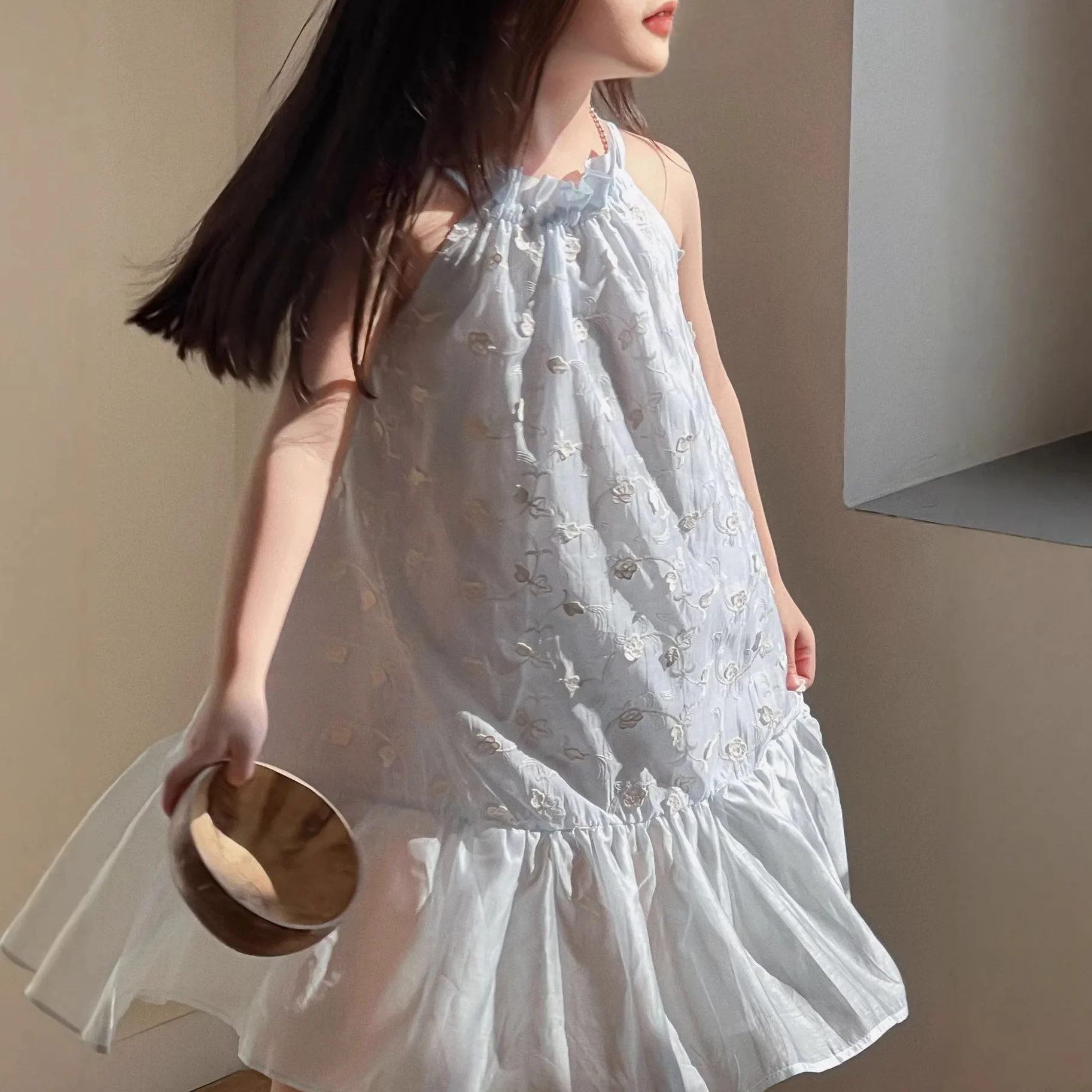 

Girls Dress 2026 Spring/summer New Style French Gentle Style Camisole Skirt Casual Fashion Daily Temperament Wear