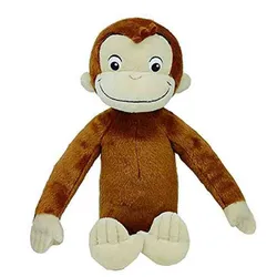 New Cute Kawaii Anime Curious George Monkey Plush 22CM Kids Stuffed Animals Toys For Children Gifts