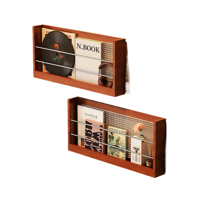 

Wall hanging magazine rack, living room wall shelf, display rack, simple newspaper storage rack, small bookshelf