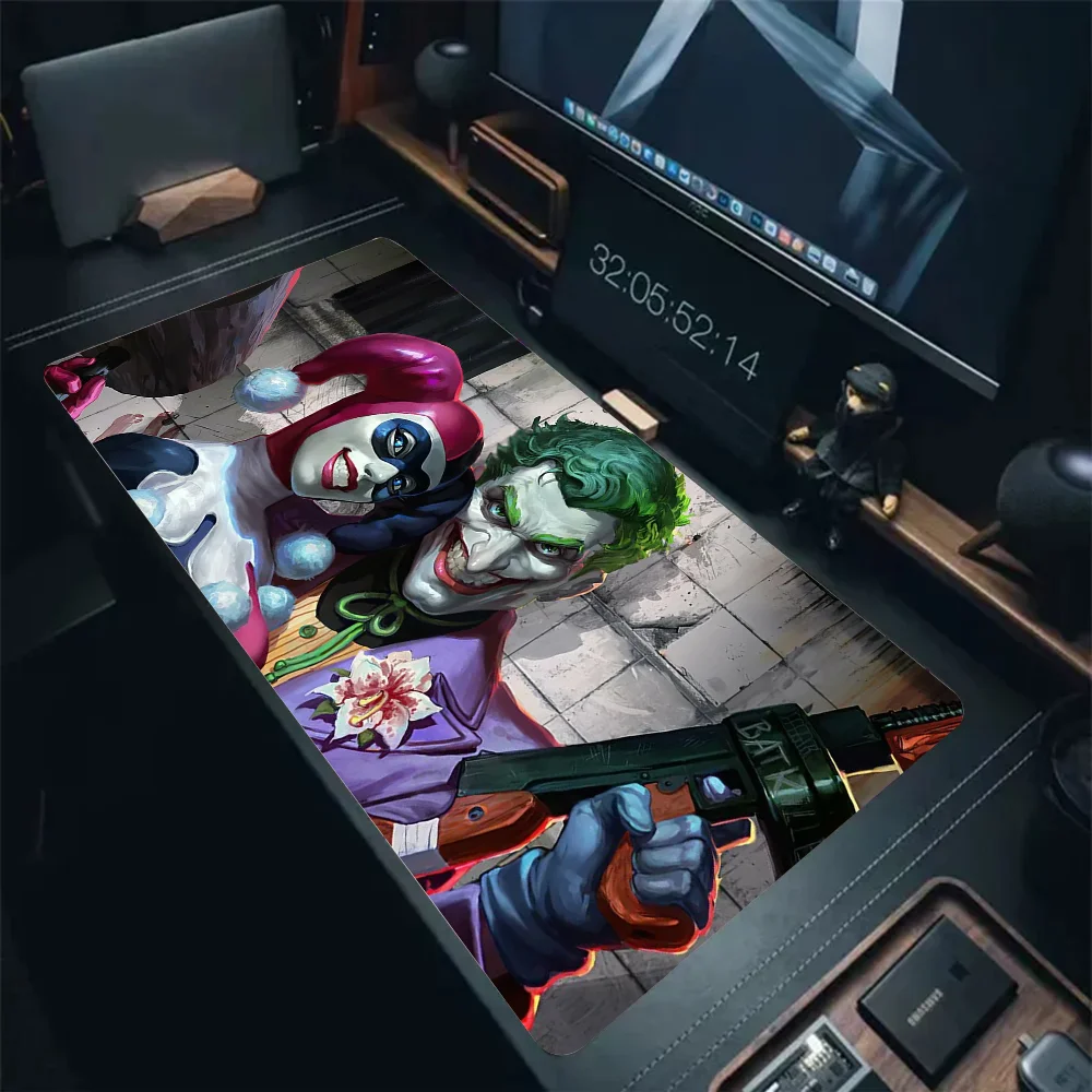 1pc-Joker & Harley Quinn Floor Mat Mouse Mat Desk Mat With Pad Gaming Accessories Prime Gaming XXL Keyboard Pad Padding Mat