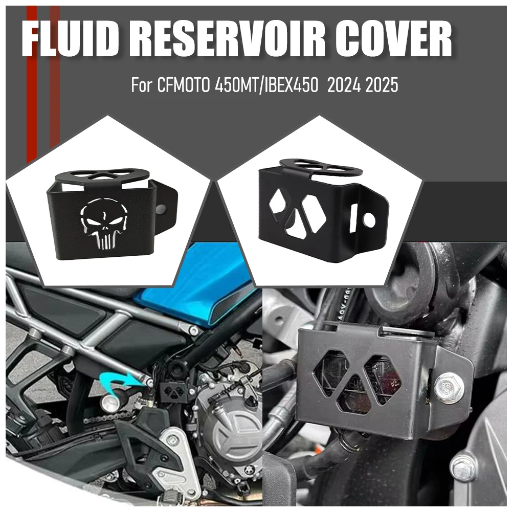 

For CFMOTO 450MT 450 MT MT450 Motorcycle Accessories Rear Brake Fluid Reservoir Guard Cover Protector 450-MT 2024 2025 2026